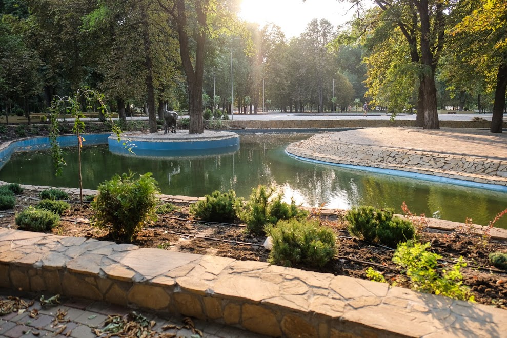 парк, Днепропетровская область, пруд