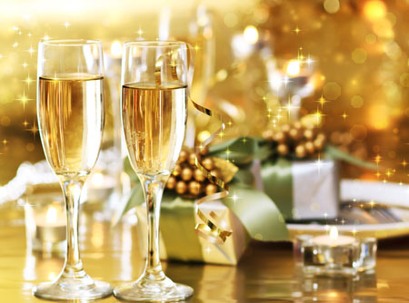 новый год, Днепр, бокалы, шампанское